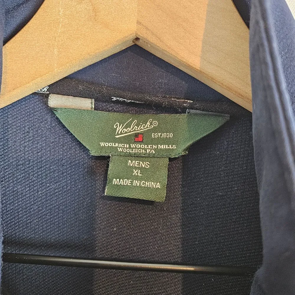Woolrich lightweight zipup jacket, navy dark‎ blue, men's size XL